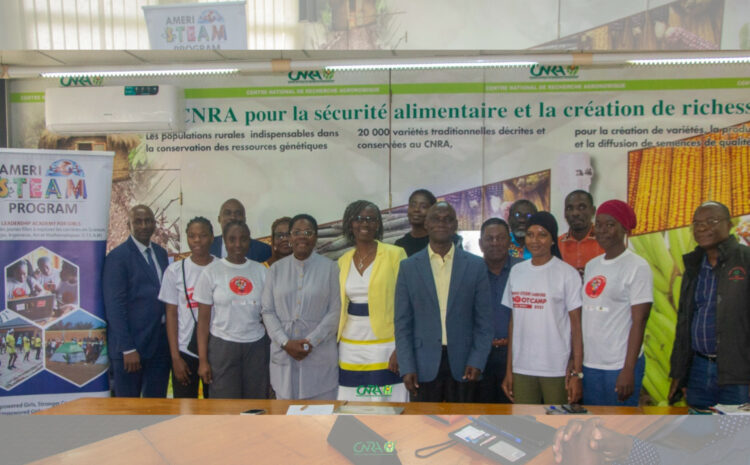  Le CNRA et l’Ong Ameri-STEAM s’associent pour renforcer le leadership des jeunes filles en Côte d’Ivoire